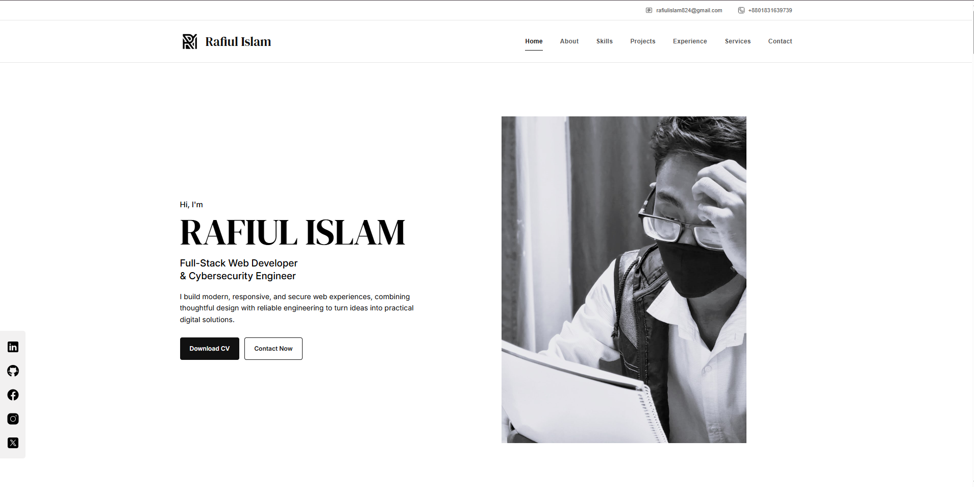 Portfolio website project
