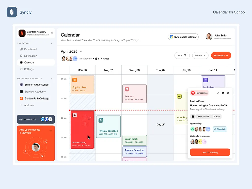 Dashboard web application project